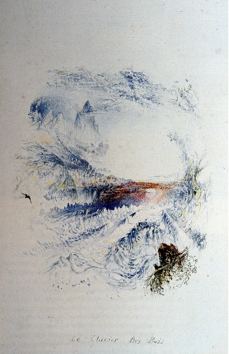 Il ghiacciaio des Bois, 1843